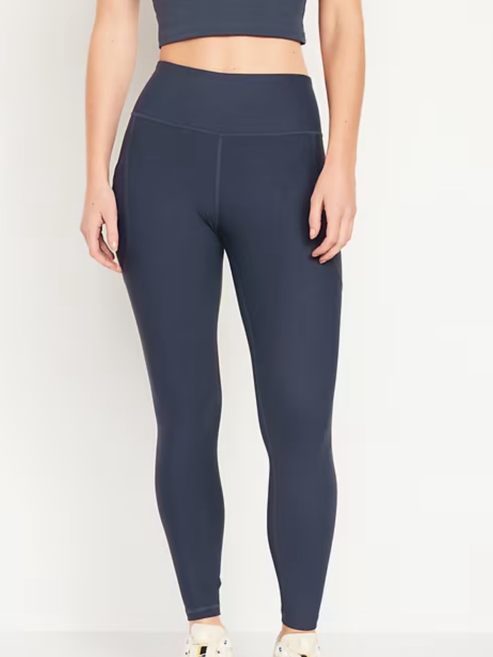 Old Navy High-Waisted PowerSoft Pocket Leggings - Navy